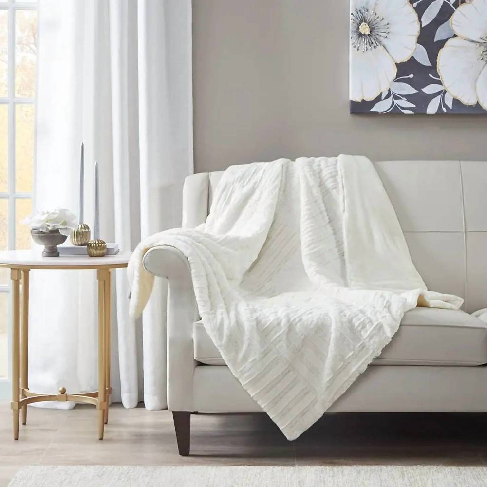 Olliix Ruched Throw Blanket